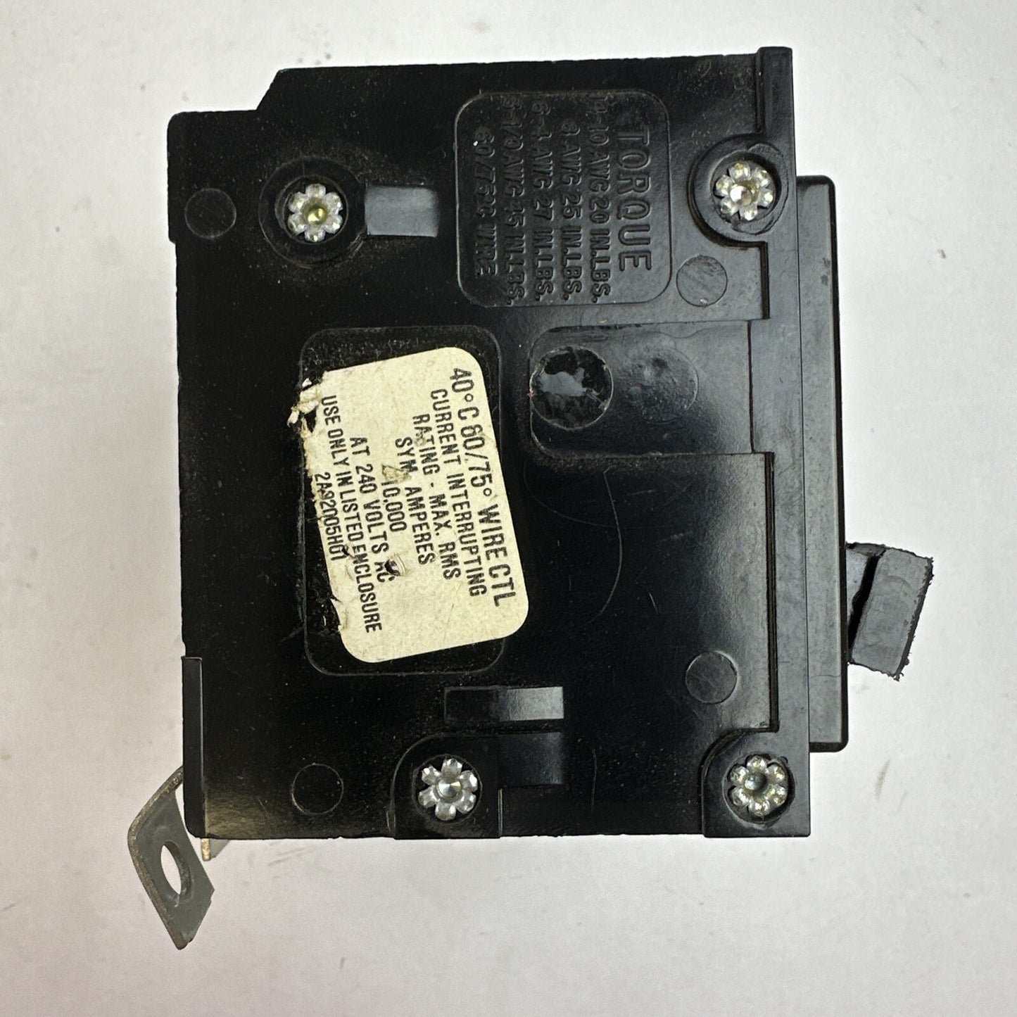 WESTINGHOUSE BAB3015HT CIRCUIT BREAKER 15AMP 3POLE 240VAC