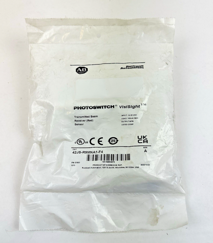 ALLEN BRADLEY 42JS-R9MNA1-F4 SER. A 10-30VDC PHOTOSWITCH TRANSMIT BEAM RECEIVER