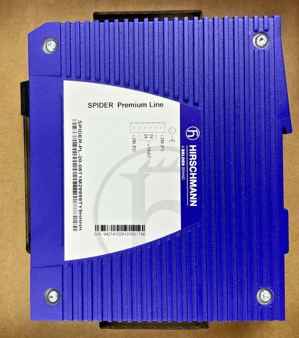 HIRSCHMANN SPIDER-PL-20-08T1M29999TY9HHHH ETHERNET SWITCH