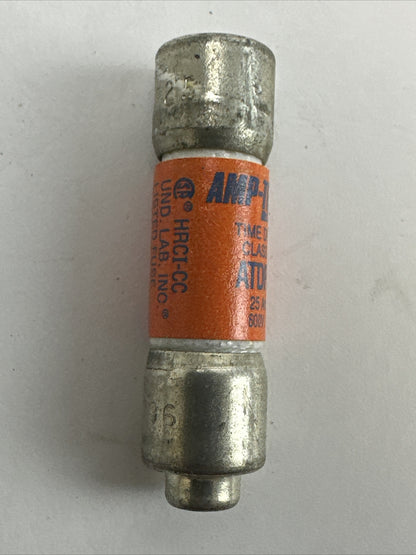 GOULD ATDR25 AMP-TRAP 2000 TIME-DELAY FUSE 25AMP 600VAC 300VDC (LOT OF 6)