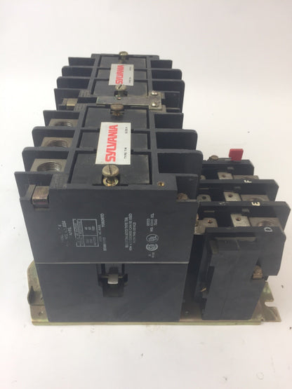 SYLVANIA J034 SIZE 4 STARTER 600VAC 135A TYPE TM