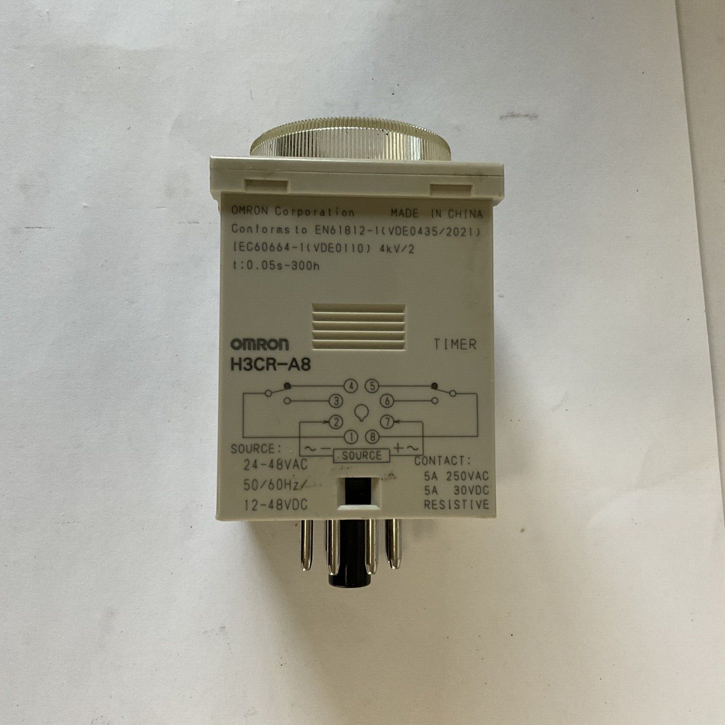 OMRON H3CR-A8 TIMER RELAY 250VAC 48VDC