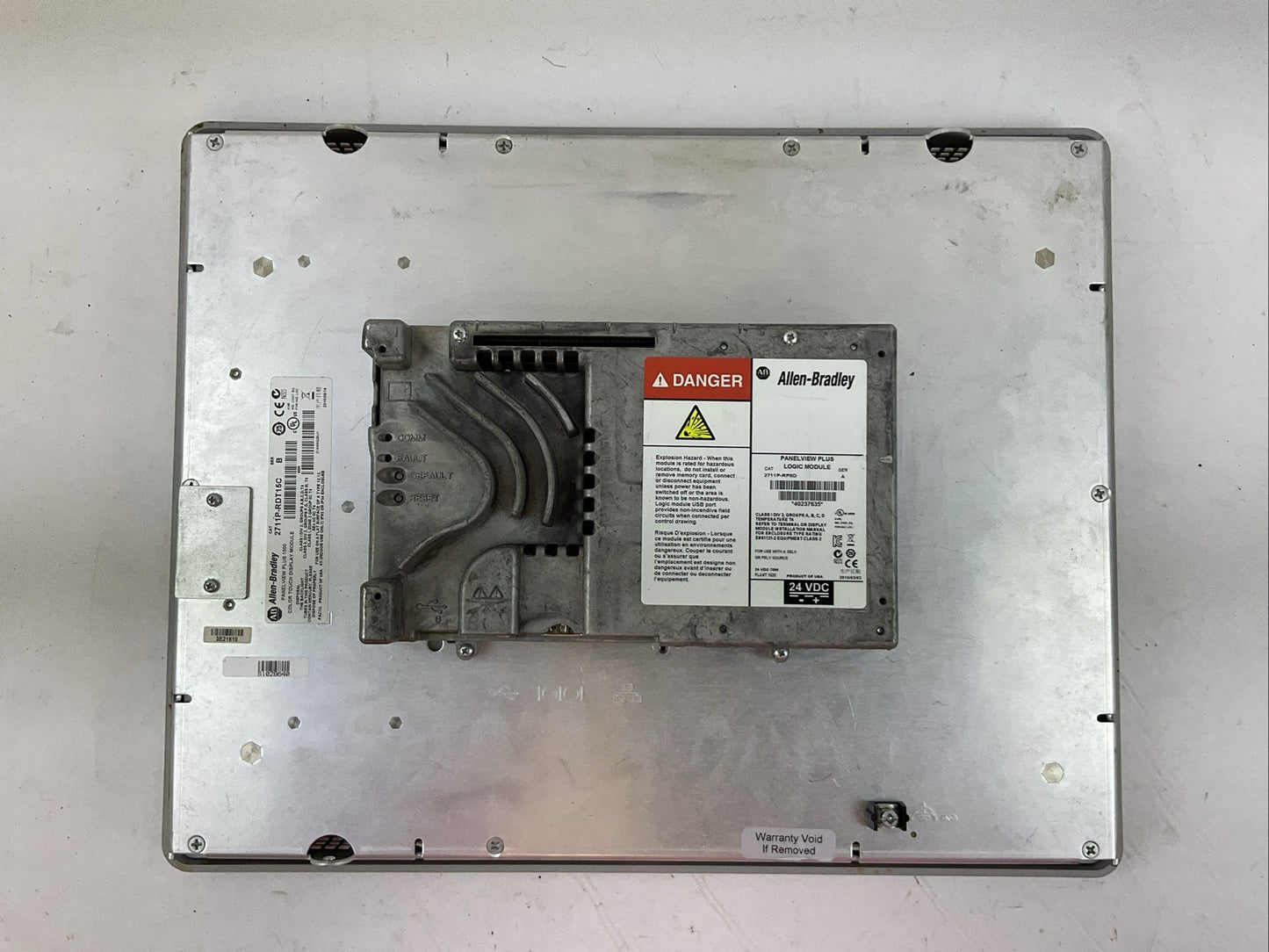 ALLEN BRADLEY 2711P-RDT15C SER B PANELVIEW PLUS 1500 2711P-RP8D SER A 24VDC
