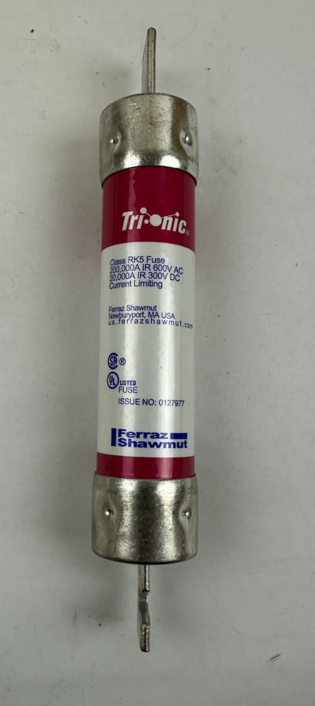 FERRAZ SHAWMUT TRS100RID 100 AMP 600V DUAL TIME DELAY TRIONIC FUSE LOT OF 2