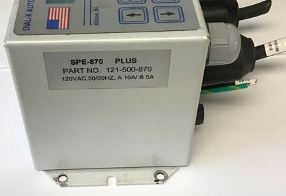DIAL-X AUTOMATED EQUIPMENT SPE-870 PLUS 121-500-870 FEEDER CONTROL 120VAC