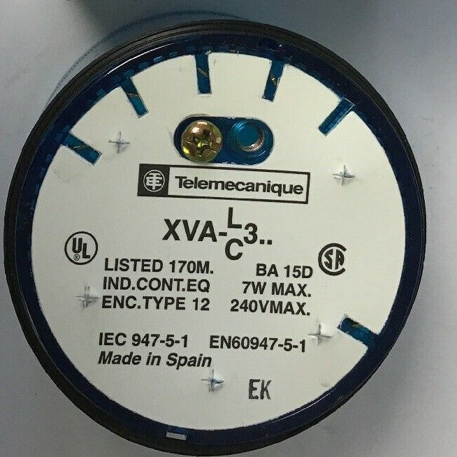 TELEMECANIQUE XVAC361 STACKABLE LIGHT BLUE LENS