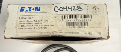 EATON E57LAL18A2E INDUCTIVE SENSOR 250VAC 500MA 2W