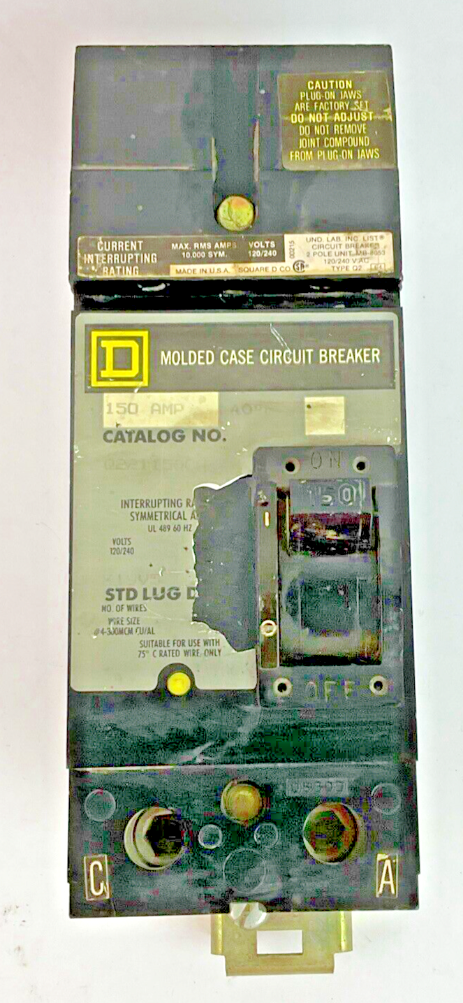 SQUARE D Q221150CA CIRCUIT BREAKER 150A 120/240