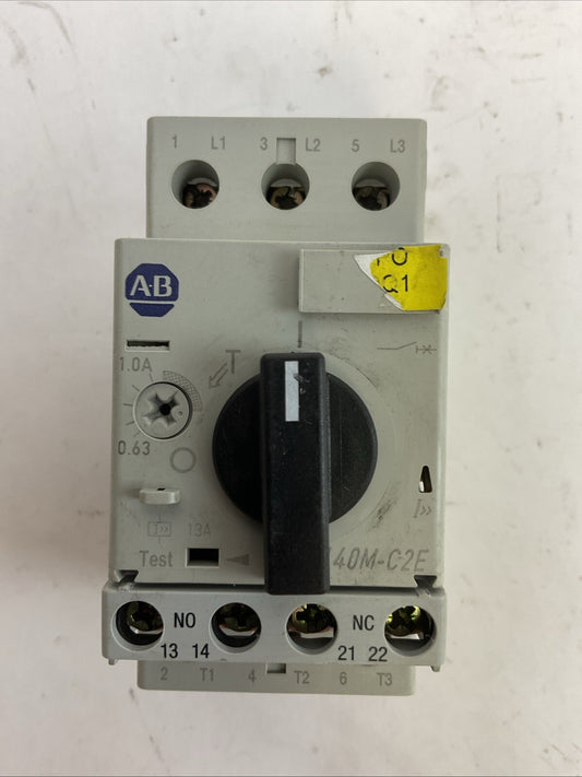ALLEN BRADLEY 140M-C2E-B10 MOTOR CIRCUIT BREAKER SER B 0.63-1.0A TRIP