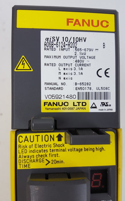 Servo Drive A06B-6124-H202 FANUC