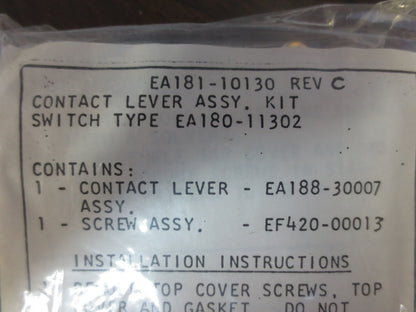 NAMCO EA181-10130 Rev. C CONTACT LEVER ASSY KIT for EA180-11302 - NEW SURPLUS
