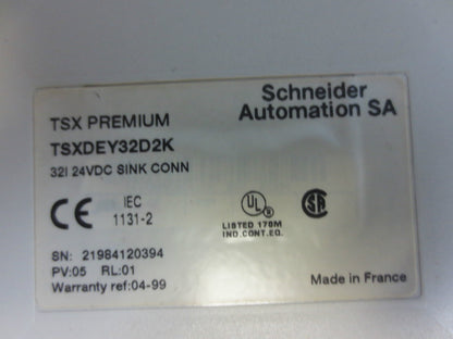 SCHNEIDER TSXDEY32D2K - 32I 24VDC SINK CONN