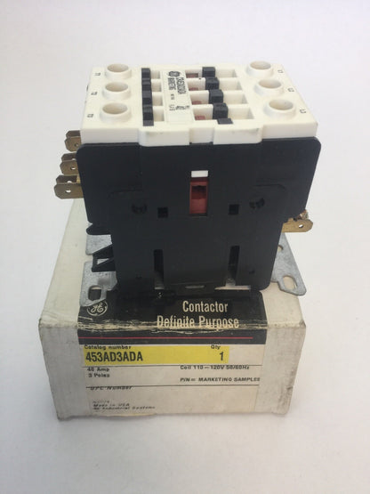 GE CR453AD3ADA CONTACTOR 40 AMPS 3 POLE COIL 110-120V 50/60HZ