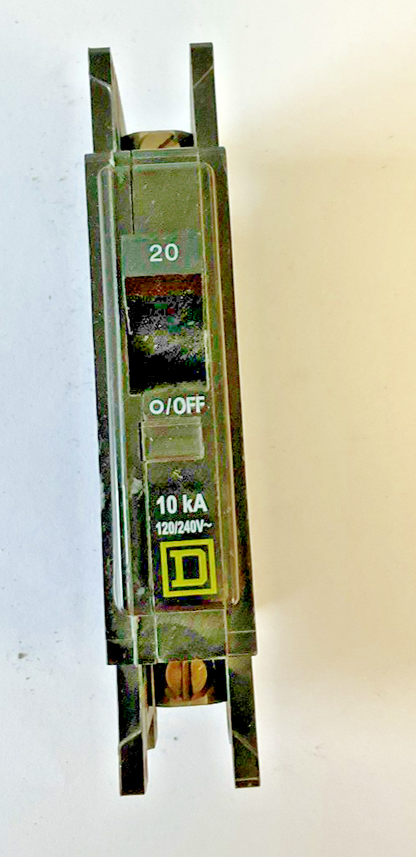 SQUARE D QOU 20A CIRCUIT BREAKER 10KA 120/240VAC***LOTOF3***