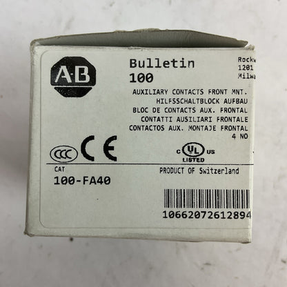 ALLEN BRADLEY 100-FA40 AUXILIARY CONTACT