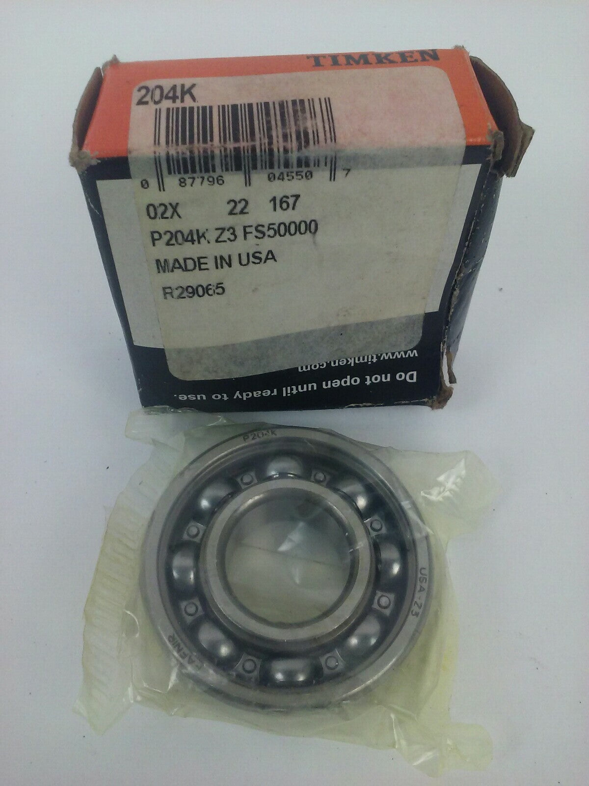 TIMKEN FAFNIR P204K BALL BEARING