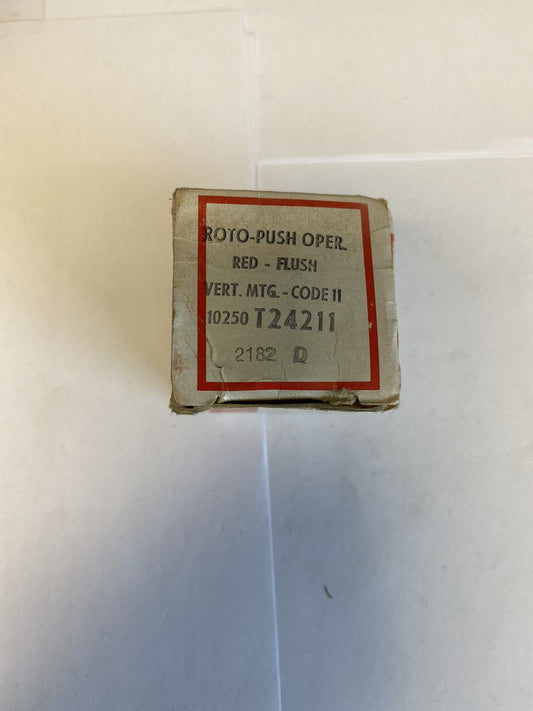 Cutler-Hammer 10250T24211 Red Roto-Push Operator