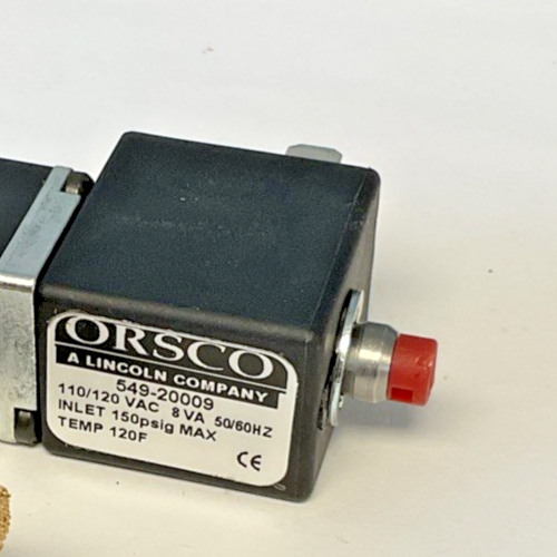 ORSCO 549-20000 VAC INJECTOR AIR VALVE 120VAC 120F 150PSIG