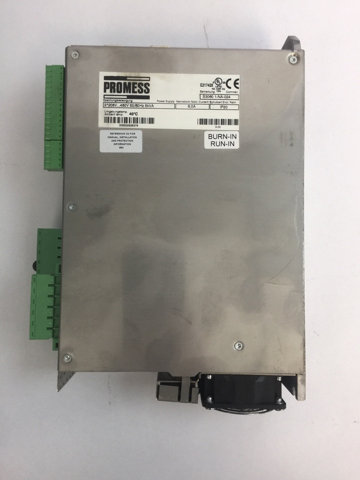 PROMESS E217428 AC DRIVE 208-480V 5kVA 6A