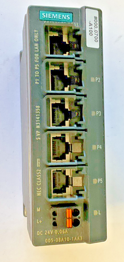 SIEMENS 6GK5005-0BA10-1AA3 IE SWITCH SCALANCE X005 24VDC 0.06A