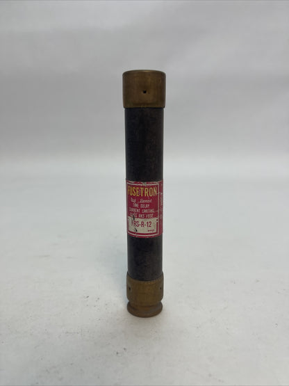 BUSSMANN FRS-R-12 FUESTRON DUAL ELEMENT TIME-DELAY FUSE 12AMP 600VAC (LOT OF 5)