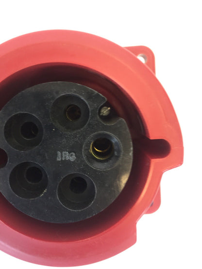 HUBBELL 532R6W PIN & SLEEVE WATERTIGHT RECEPTACLE 32A 220/380VAC 240/415VAC 4P