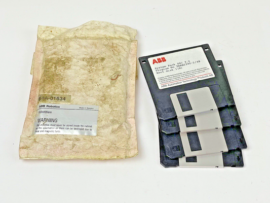ABB ROBOTICS - 64A-01634- RobotWare - 4 DISKS - SYSTEM PACK S4C 3.0 - SEE DESC.