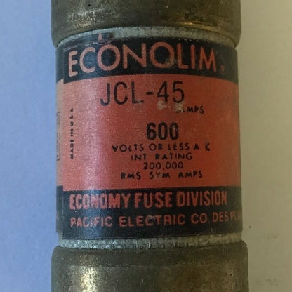 ECONOLIM JCL-45 FUSE CLASS J 600 VAC 45AMP***LOTOF5***