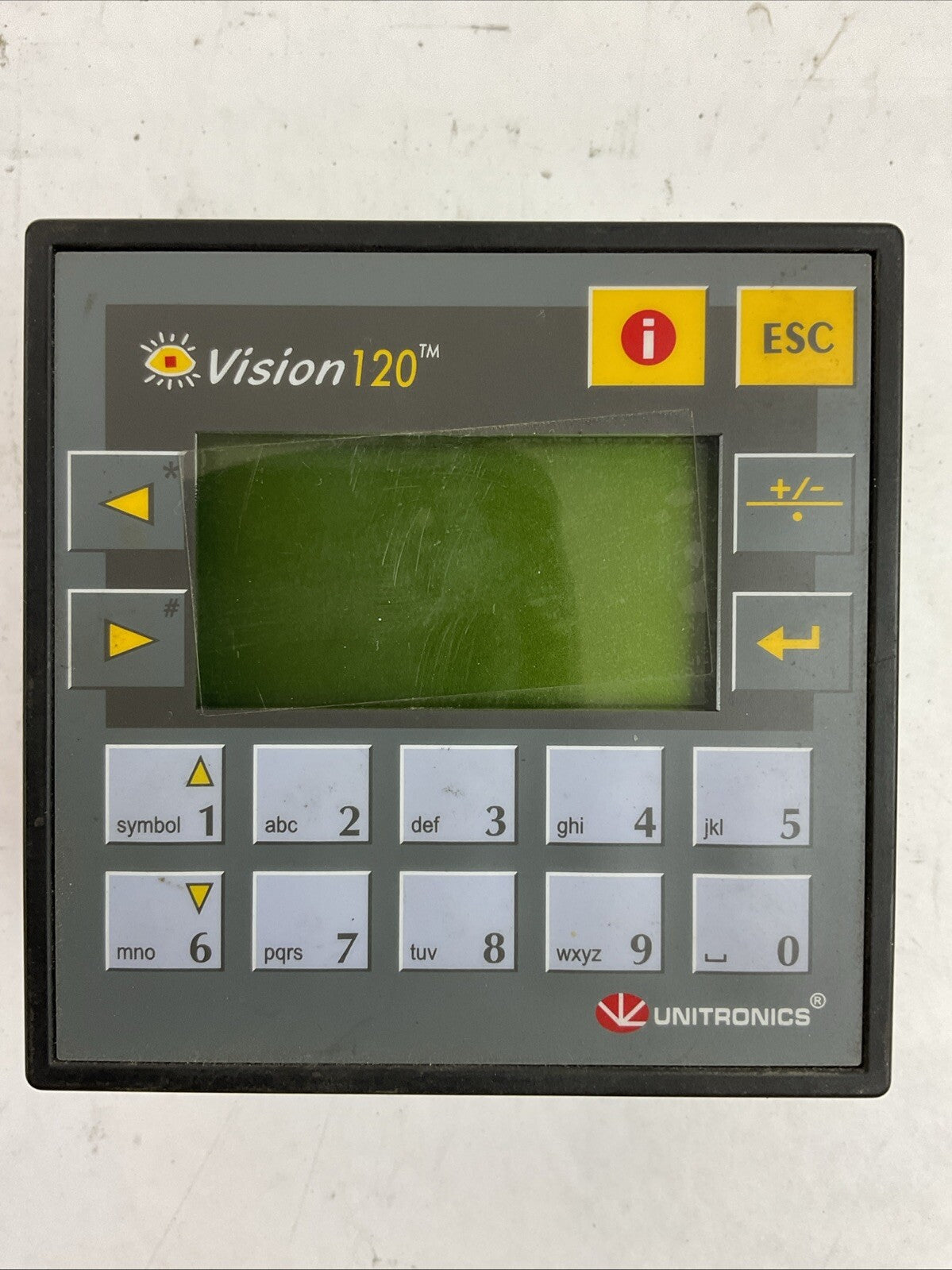 UNITRONICS V120-22-R2C GRAPHIC OPERATOR PANEL PROGRAMABLE CONTROLLER 12/24VDC