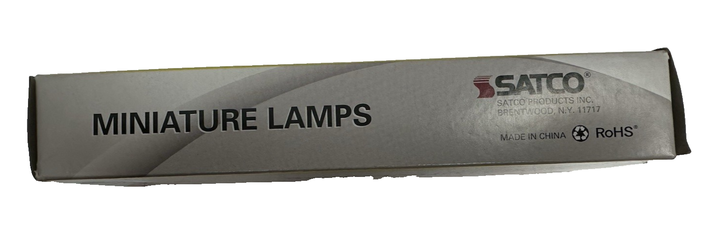 SATCO S7820 MINIATURE LIGHT BULBS 10 PACK LAMPS