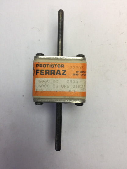FERRAZ 6000 C3 URG 31ESP 250 D110 PROTISTOR 600VAC 250A
