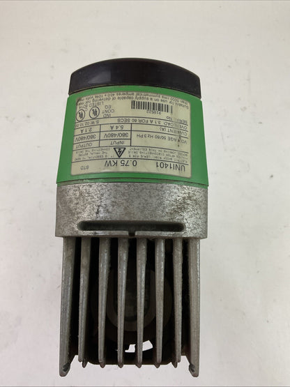CONTROL TECHIQUES UNI1401 UNIDRIVE 0.75KW OUTPUT 380/480V 2.1A INPUT 380/480V