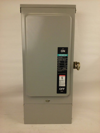 SIEMENS NR243, SER. B, GENERAL DUTY ENCLOSED SWITCH,2P, 200A, 240V, TYPE 3R, NEW