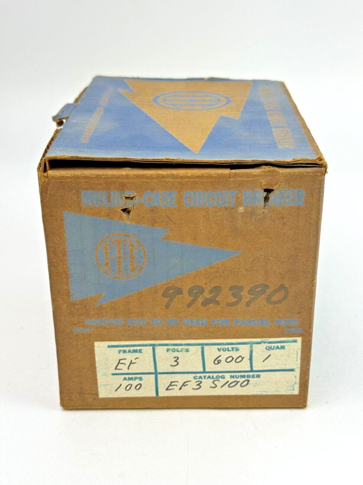 ITE  EF3-S100  CIRCUIT BREAKER  3 POLE 100A 600 VAC