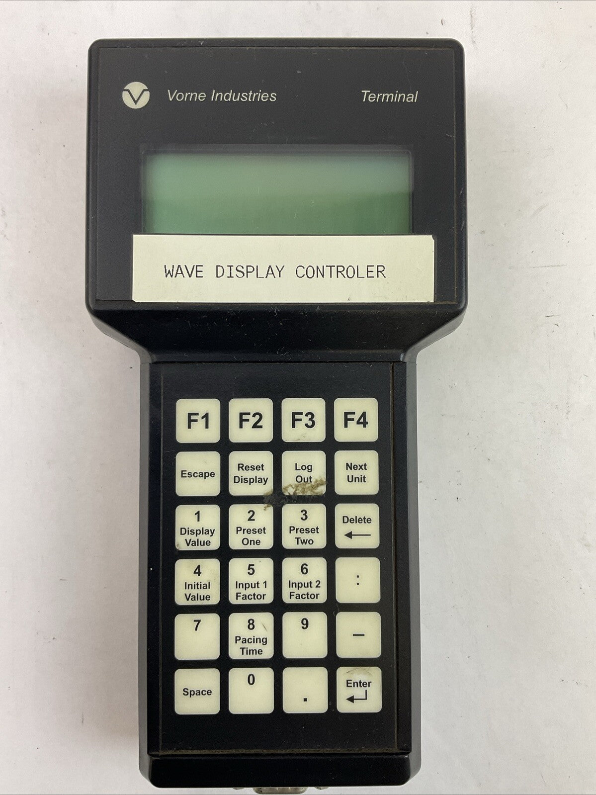 VORNE INDUSTRIES MOD# 87/003 HAND-HELD TERMINAL DIGITAL DISPLAY 12VDC