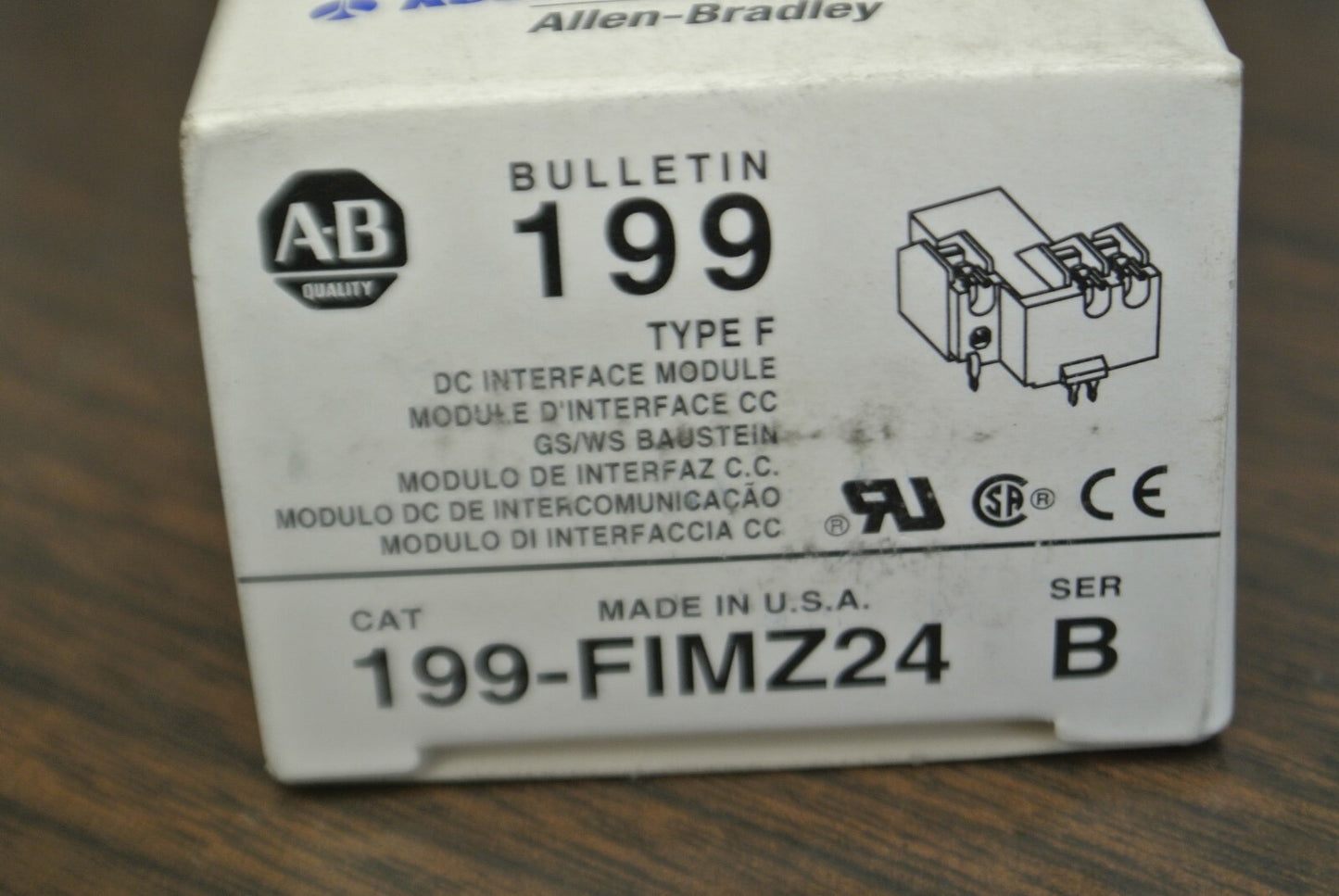 ALLEN-BRADLEY 199-FIMZ24 Ser. B / TYPE F DC INTERFACE MODULE / NEW SURPLUS
