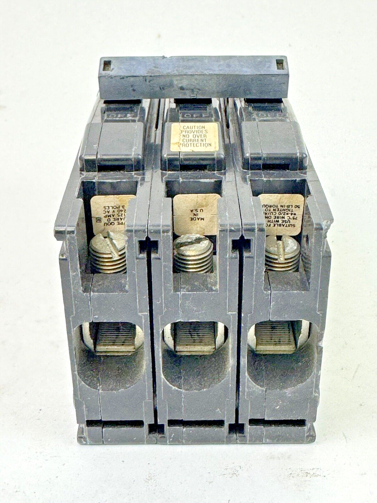 SQUARE D - QOU30001 - CIRCUIT BREAKER - 3 POLE/125 A/240 VAC/TYPE QOU **READ DES