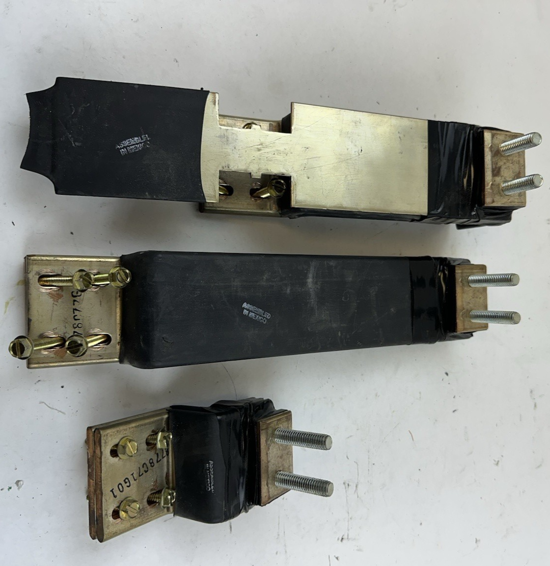 SNDCC 8778C77G01 SOLID COPPER 3-PHASE BREAKER MOUNTING BUS BAR STRAP SET