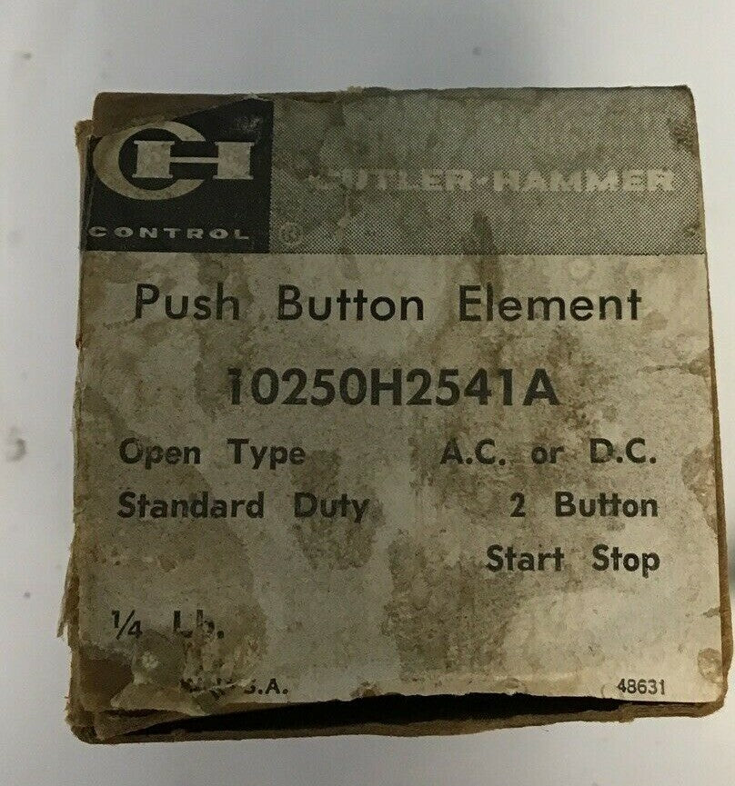 CUTLER HAMMER 10250H2541A PUSH BUTTON ELEMENT 600V