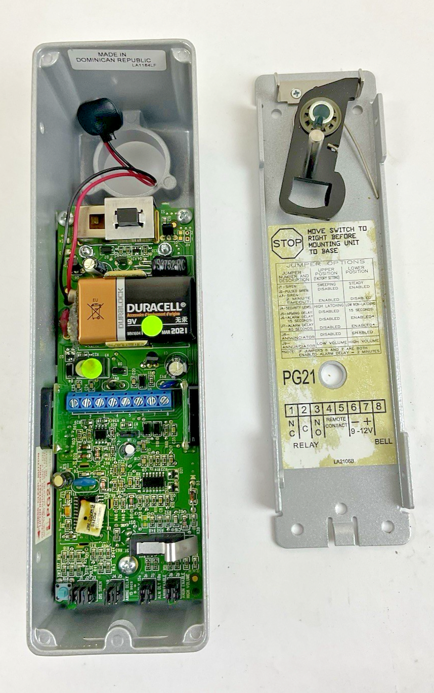 ALARM LOCK PG21MS 80901-2DR NARROW STILE DOOR ALARM SILVER