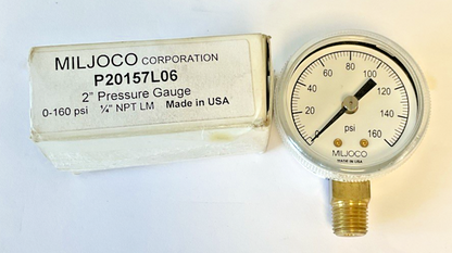 MILJOCO P20157L06 2" PRESSURE GAUGE 0-160PSI 6GKP5
