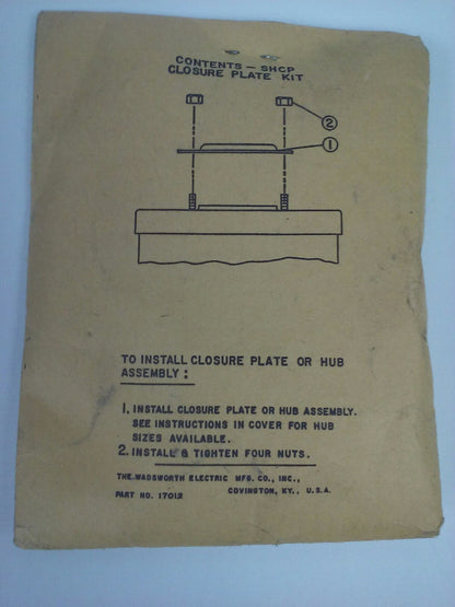 WADSWORTH 07813B FUSIBLE SAFETY SWITCH 3P 125-250V 240VAC 100A 15HP RAINTIGHT