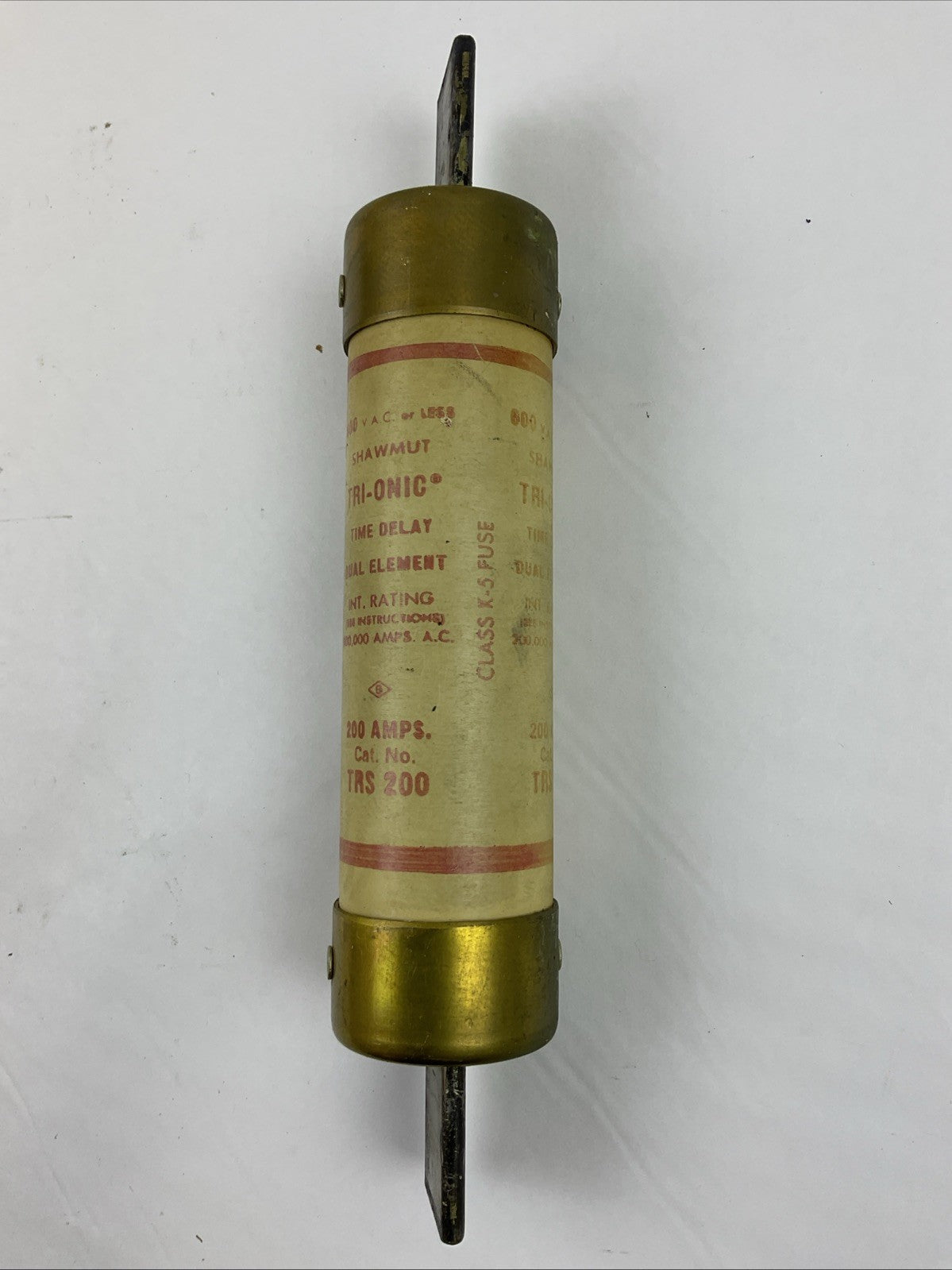 SHAWMUT TRS200 TRI-ONIC TIME DELAY DUAL ELEMENT 600VAC 200AMP FUSE (LOT OF 3)