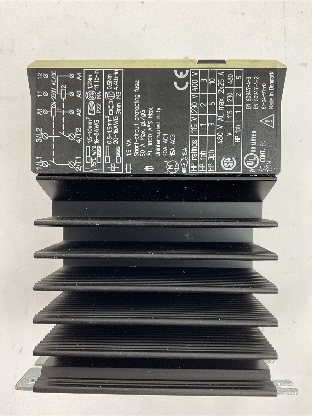 ALLEN BRADLEY 156-A50BA2 SOLID STATE CONTACTOR  2PH SER A LINE VOLTAGE 24-480VAC