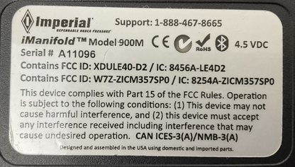 IMPERIAL WIRELESS DIGITAL REFRIGERATION iMANIFOLD MODEL 900M