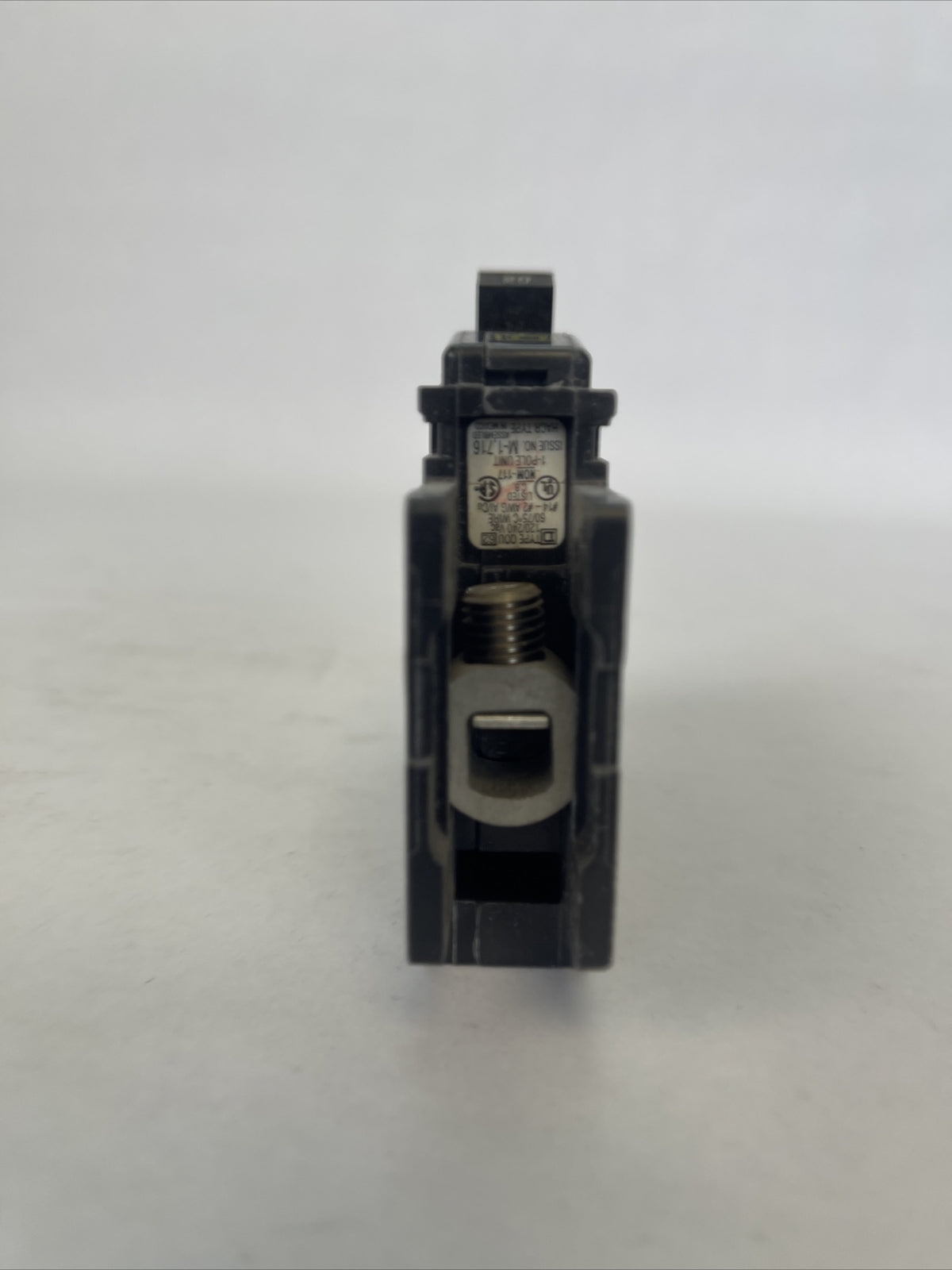 SQUARE D QOU120 CIRCUIT BREAKER 1POLE 20AMP 120/240VAC HACR TYPE YELLOW D