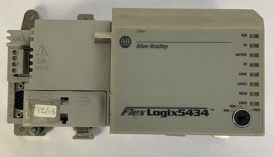 ALLEN BRADLEY 1794-L34 SER A CAT REV H01 F/W REV 1.1 LOGIX 5434 PROCESSOR UNIT