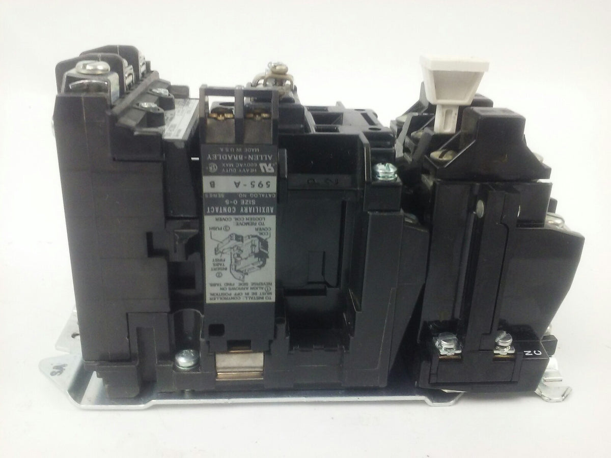 ALLEN BRADLEY 500F-BOD930 SER. C STARTER, SIZE 1, 27A, 600V, 120V COIL, W39,USED