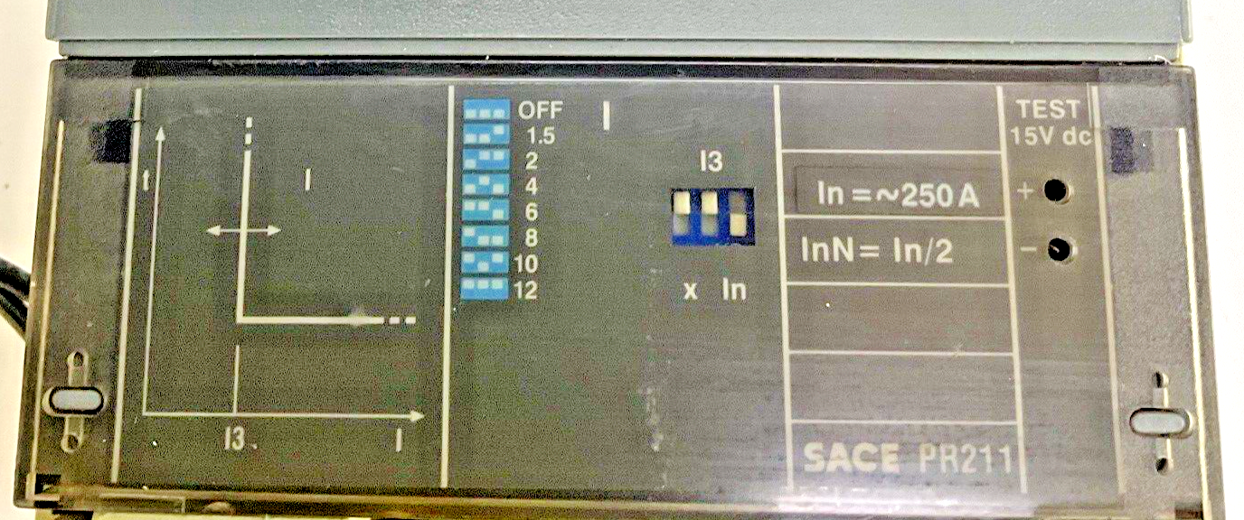 ABB SACE PR211 S4 CIRCUIT BREAKER 250A  3POLE 600VAC