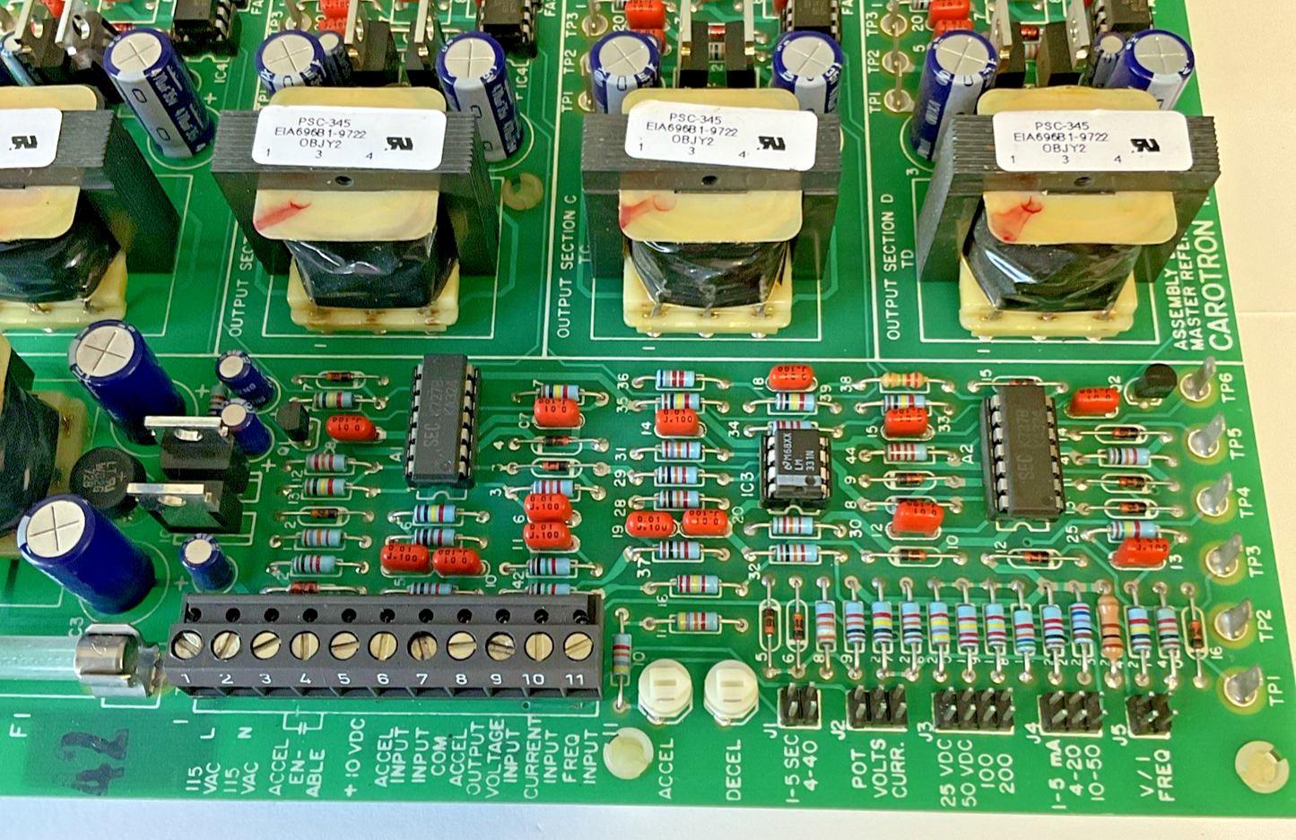 CAROTRON D10096-000 CIRCUIT BOARD 115VAC